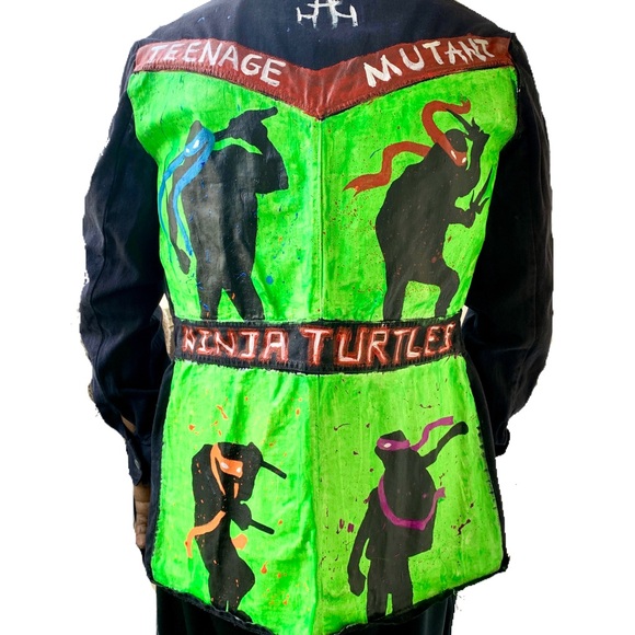 Hot Topic | Jackets & Coats | Custom Painted Teenage Mutant Ninja ...